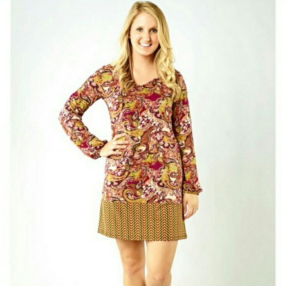 Tracy Negoshian Paisley Flowers dress *Size Small